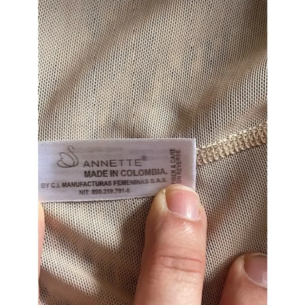 Annette Brand‎ Women size Large beige shapewear body suit - Picture 6 of 6
